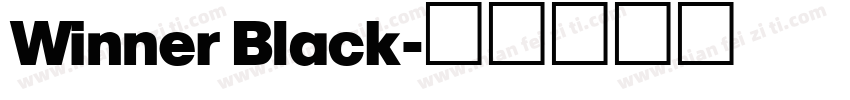 Winner Black字体转换